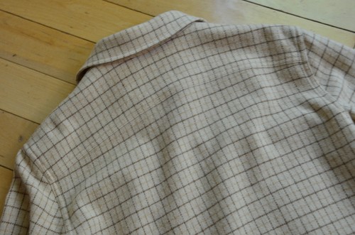 Lauren Ralph Lauren Full Zip Jacket Beige Plaid Wool Leather Elbow Patch Size L - Picture 13 of 13