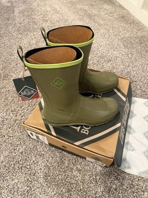 Harvester Muck Boots Size 11 Mid Waterproof Olive Green