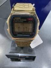 Casio A159WGEA-1DF Vintage Gold Tone Classic Digital Watch Brand New In Box