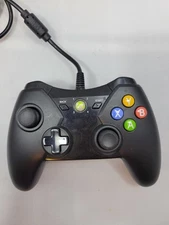 Xbox 360 Power A Microsoft 1414135-02 Wired Controller Black Round Connector 