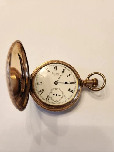 1890-91 Waltham Riverside Model 1888 16S 15J  Pocket Watch 20Y GF Hunter Working