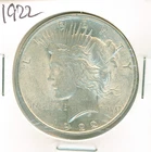 UNC 1922 PEACE silver dollar...