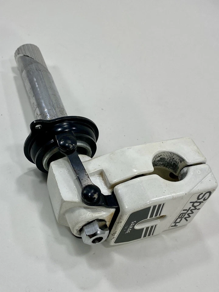 SR Spin Tech 1986 giroscopio rotor vástago blanco pat colgante original Old School BMX Dyno GT Foto 3 de 4