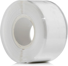 White Self-Amalgamating Tape 3m x 25mm Waterproof Silicone Pipe Repair