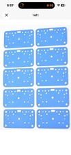 10 Metering Plate Gasket Blue Non Stick Reusable Fits Holley 4160 Carburetor 10 Metering Plate Gasket Blue Non Stick Reusable Fits Holley 4160 Carburetor