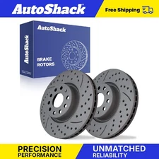 Front Drilled Disc Brake Rotors for VW Jetta Passat Tiguan GTI Beetle