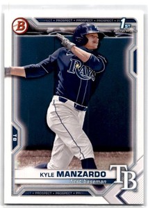 2021 Bowman Draft #BD-191 Kyle Manzardo Tampa Bay Rays
