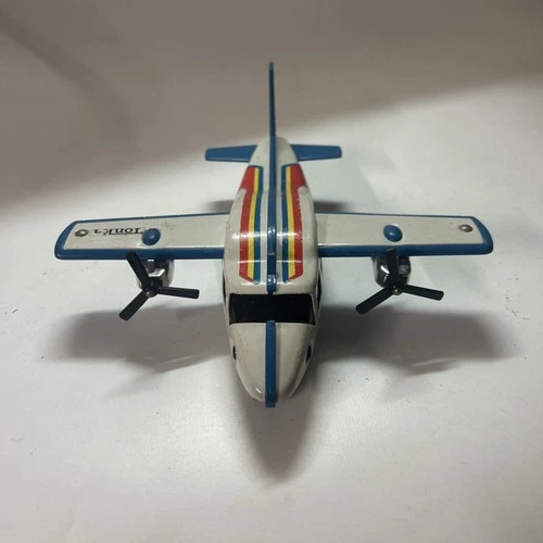 Vintage Tonka Twin Engine Plane Pressed Steel Japan
