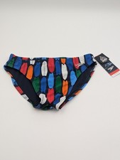 Speedo Mens Size 32 Brief Powerflex Eco Swim Suit High Risk Red NWT