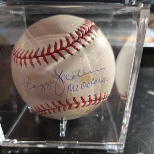 Reggie Jackson Mr. October Signed and Steiner Authenticated Baseball