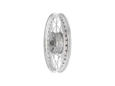 Speichenrad 1,5 x 16" Alufelge poliert + Chromspeichen für Simson S50, S51, KR51 - Bild 1 von 4