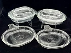 Vintage Lot PYREX 600-B Clear Glass GRAB IT (2) 602-B W/lid (2)