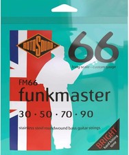 Rotosound FM66 Stainless Steel Funkmaster Gauge Roundwound Bass Strings (30 50