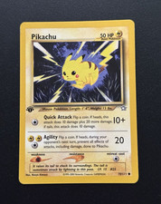 Nintendo Pikachu Neo Genesis 1st Edition 70/111 Common 50 HP English Regular on eBay