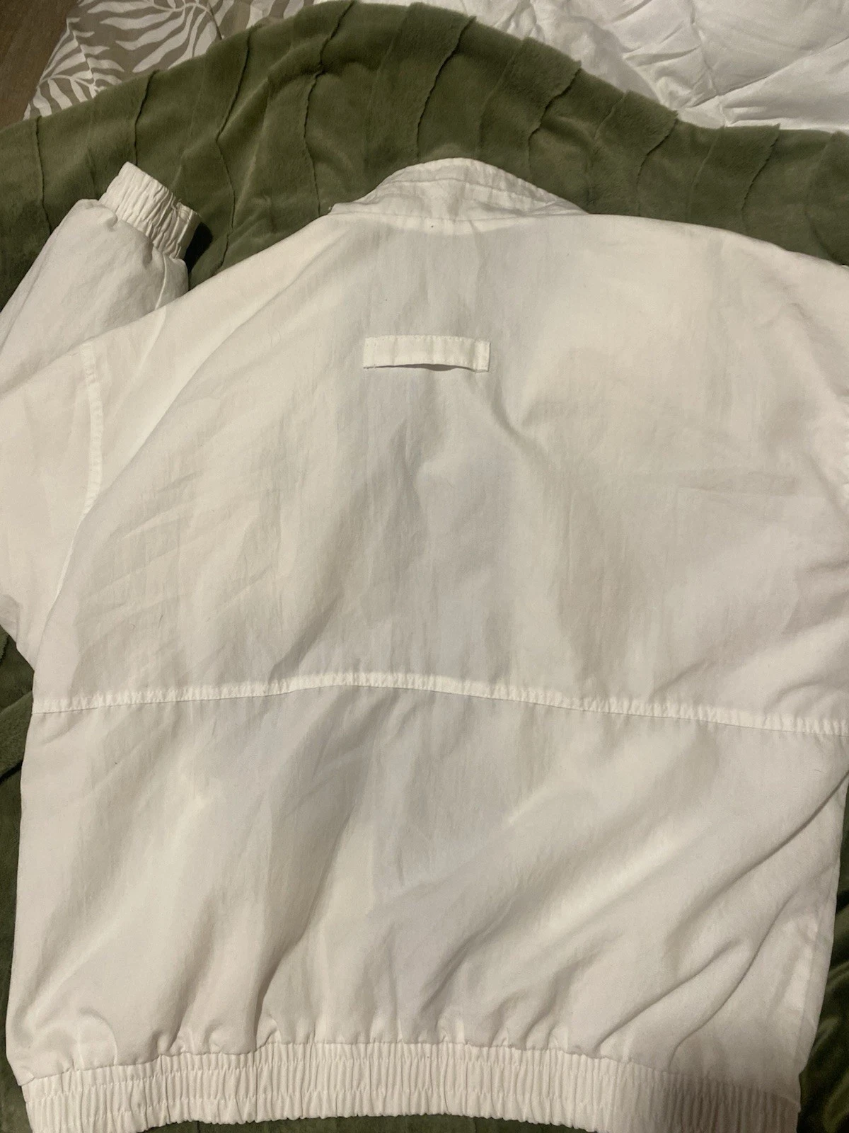 Vtg California Imperial Men’s 2XL Full Zip Windbreaker Moose Logo White/Blue image 6
