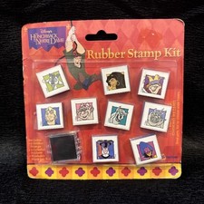 Disney Hunchback of Notre Dame 9 pc Rubber Stamp Set NOS