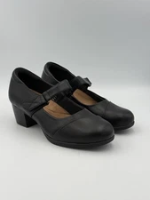 DREAM PAIRS Mary Jane Heels Size 9 – Black Comfort Work Shoes Block Heel Strap