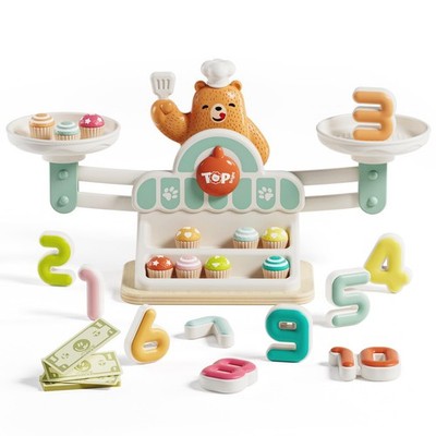 TOP BRIGHT Balance Math Game for Kids - STEM Toys 3 Medium, Multicolored 