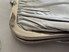 Vintage Harry Levine HL USA Silver Clutch Purse Evening Bag