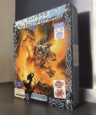 NEW ELVIRA II JAWS OF CERBERUS AMIGA REPRO BOX