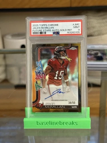 2025 Topps Chrome Jalen McMillan Future Stars Autographs (PSA 9)