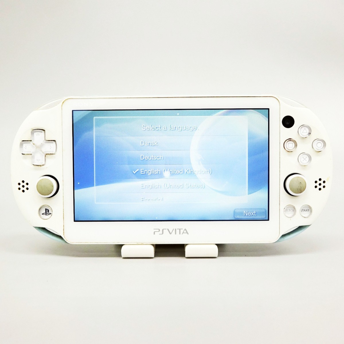 6-102 PSVITA PCH-2000 ライトブルー/ホワイト Sony Playstation PS Vita Light Blue White PCH-2000 ZA14 Console