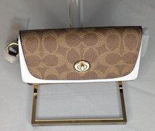 Coach Sunglass/Eyeglass Case - Tan/Gold/Brown, NWT