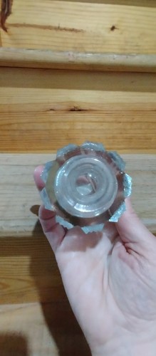 Bottiglia profumo vintage in vetro piuma/ventilatore - Foto 3 di 6