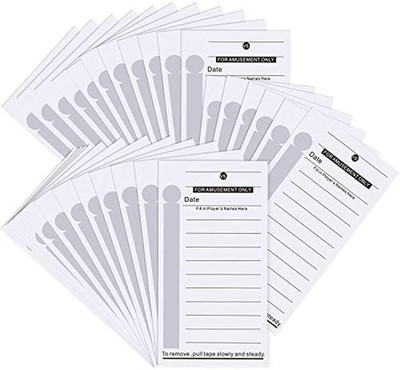 100 Pcs 10 Line Football Sports Strip Cards Football Pool Cards Scratch off Tick