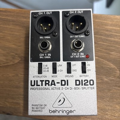 Behringer Ultra-DI DI20 DI20 2-Channel Active Direct Box Splitter