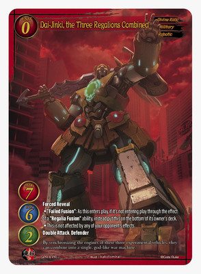 Gate Ruler TCG GPR-6     Dai-Jinki, the Three Regions Combined GB02   Onslaugh