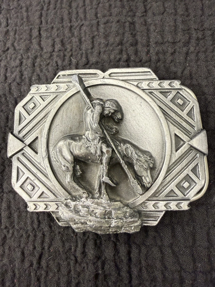 Siskiyou Buckle Company Native American Metal Arrow Tip Belt Buckle Vtg Siskiyou Arrow Head Belt Buckle Native American Eagle  main image 4