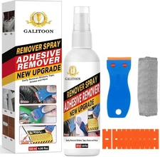 Adhesive Remover, Surface-Safe Glue Remover with Plastic Scraper, Sticker... 