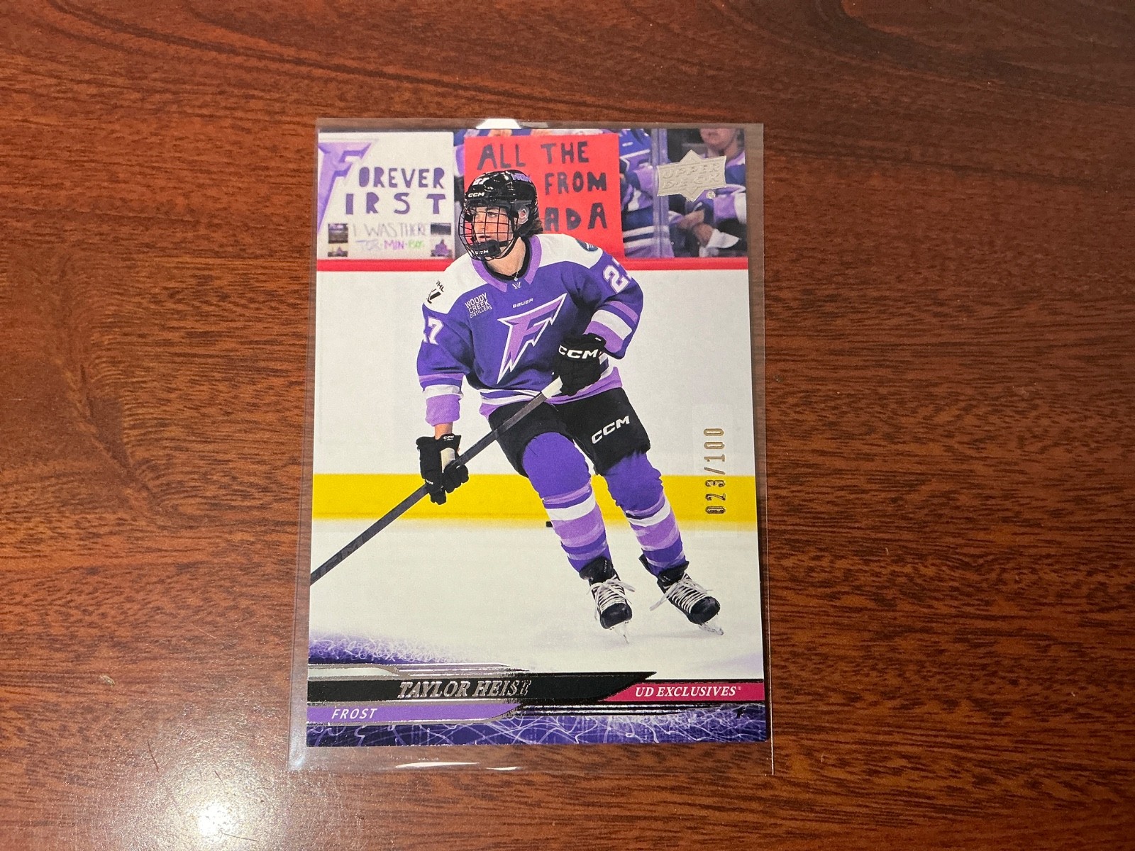 2025 upper deck pwhl Taylor Heise #41 exclusives