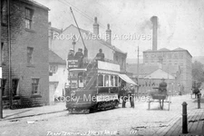 Kja-87 Tram Terminus, Tram No.14 Greetland, West Vale, Halifax, Yorkshire. Photo