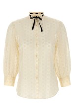 VALENTINO Sangallo White Cotton Shirt New  Authentic