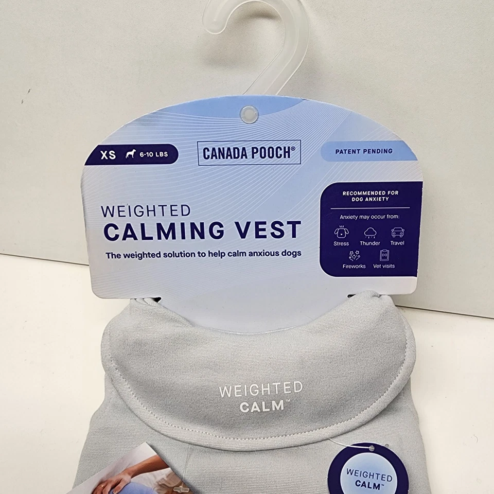 Chaleco calmante con peso Canada Pooch para perro - Xs 6-10 libras  Foto 3 de 4