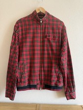 Fred Perry Red Tartan Harrington Flannel Jack...