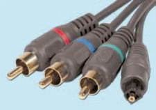 9 ft. Component Video plus Toslink Audio Cables MCM#:24-9553 Stellar#CGD-3RTO-9F