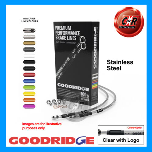 For SUZUKI GSX750EE 84-89 Goodridge Steel Cl Print Frt Brake Hoses SU0755-5FC-CG - Zdjęcie 1 z 5