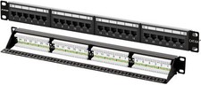10ps Cat6a Patch Panel 24port Rj45 Ethernet Patch Panel For 19" Rackmount Or Wal