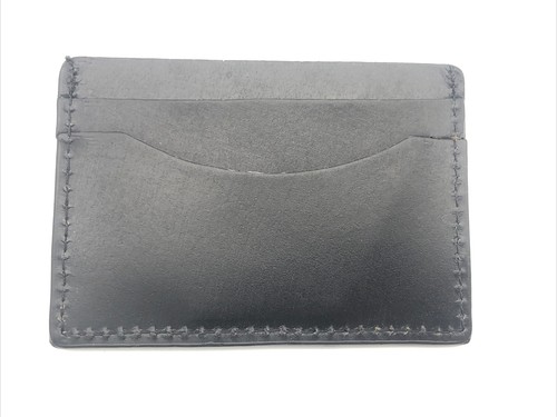 British Bag Company Hi Shine Black Leather Credit Card Holder NEW - Picture 2 of 3