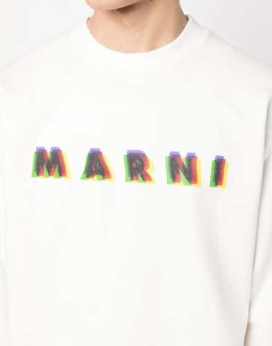 JERSEY HOMBRE CON LOGOTIPO IMPRESO MARNI 3D FUMU0074P2USCV15MCW03 - Imagen 5 de 5
