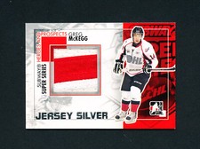 2010 ITG HOCKEY HEROES and PROSPECTS GREG McKEGG SUPER SERIES SILVER jersey /30