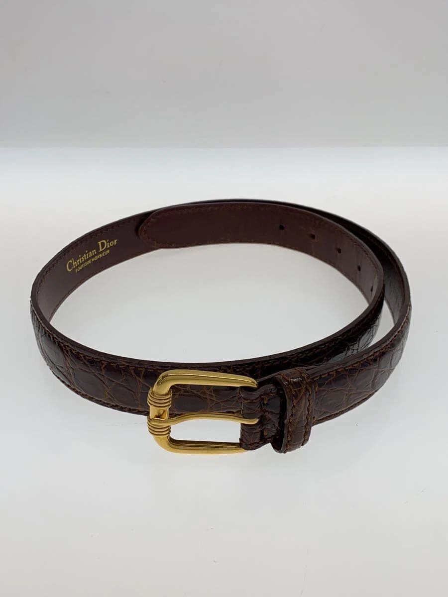 Ceinture Christian Dior marron femme occasion