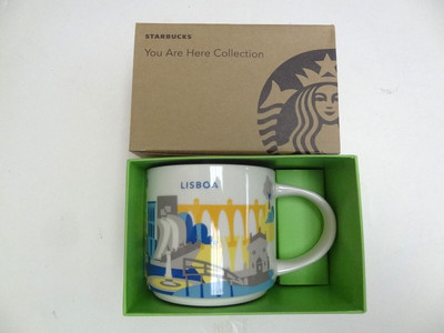 Starbucks ''You Are Here'' Collection Lisboa Lisbon Coffee Mug 14oz  NEW Portugal