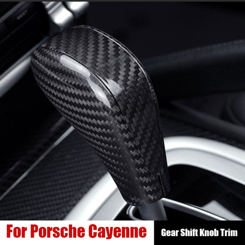 Real Carbon Fiber Gear Shift Knob Cover Trim For Porsche MACAN - Foto 10