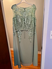 Babaroni Godeue Dusty Sage (Green) Formal Gown