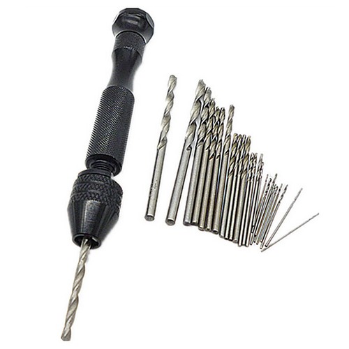 25Pcs Micro-Drill Bit Mini Set High Speed Metric Sizes 0.5mm-3mm G_ro ...