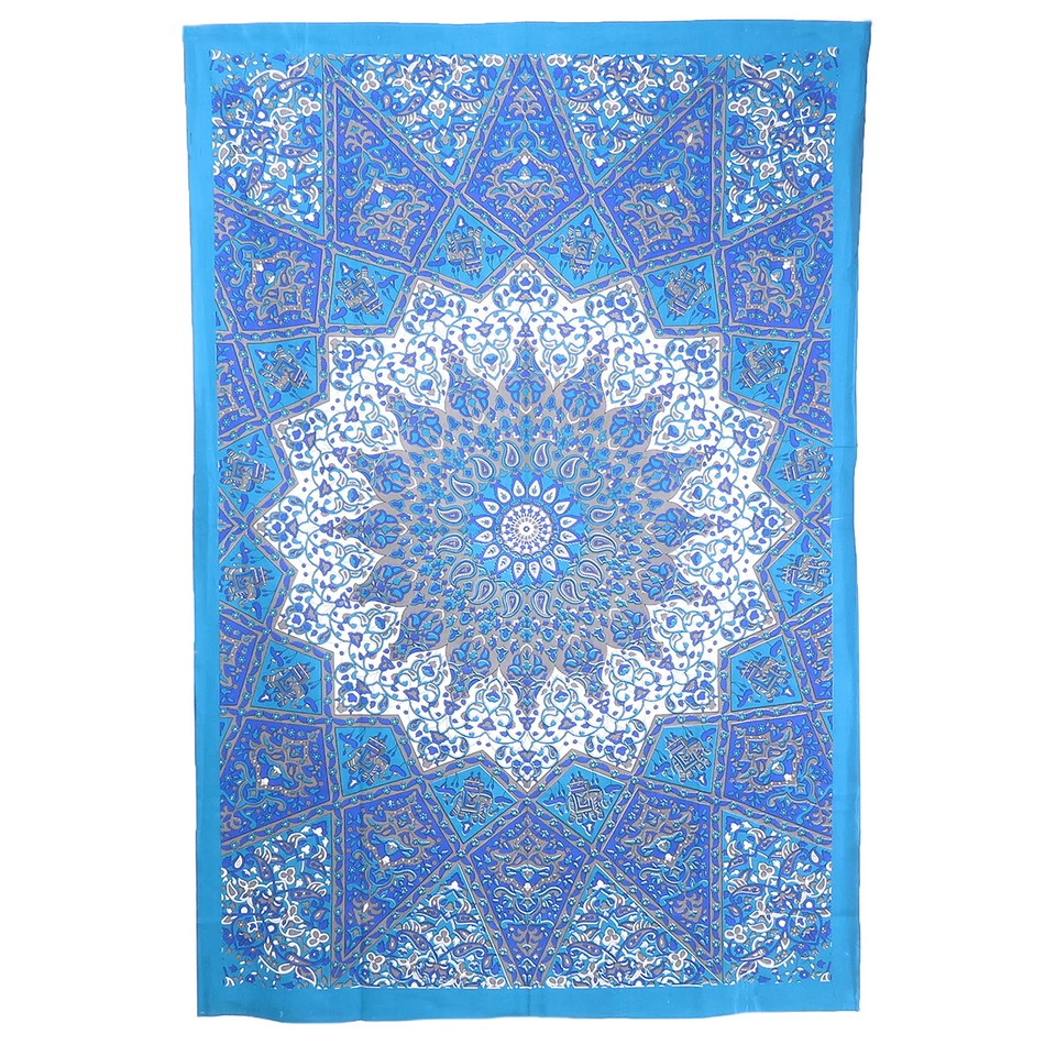 Indian Twin Hippie Mandala Bedspread Wall Hanging Bohemian Ethnic Throw Tapestry - Image 3 of 4